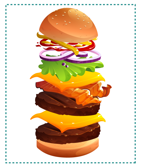 burger one cheeseburger